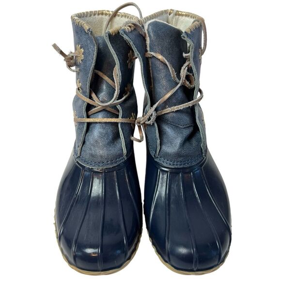 Jack Rogers Chloe Metallic Duck Boot Rain boot Size 7 - Picture 3 of 10